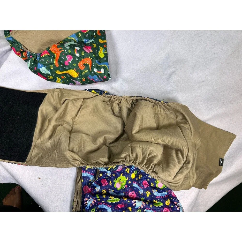 Grecle Reusable Dog Diapers XXL Washable Adjustable Male Female Lot of 3